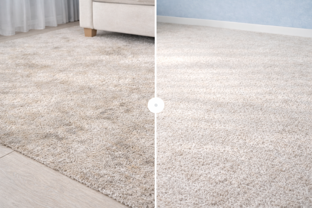 Avant/Après nettoyage tapis