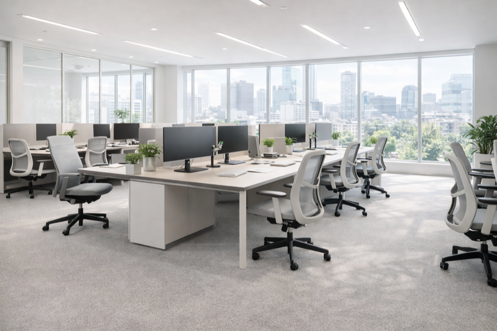 Nettoyage professionnel bureau - chaises et espaces de travail