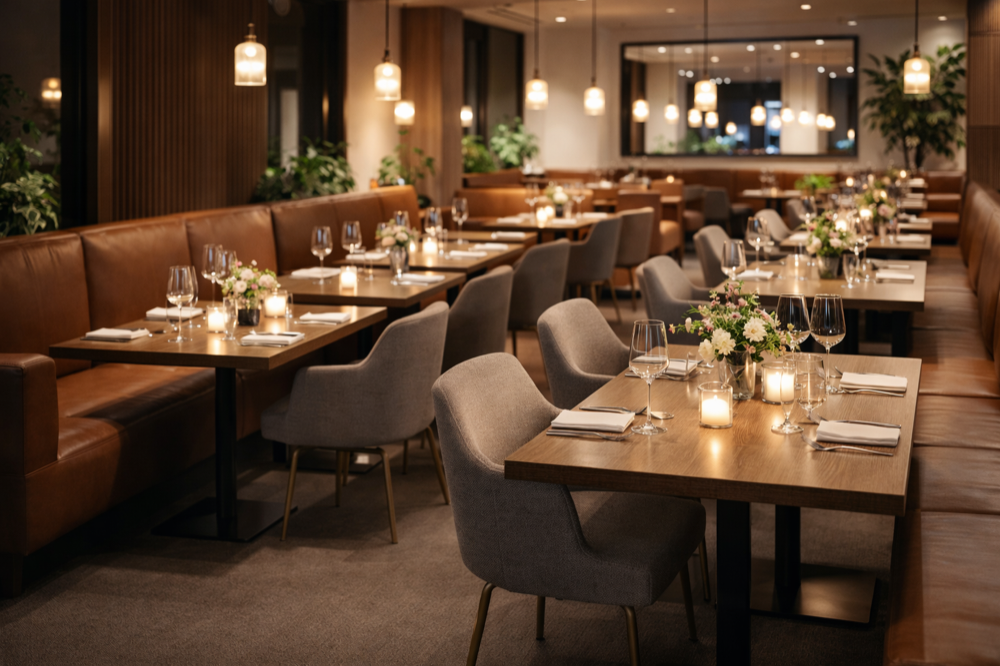 Nettoyage professionnel restaurant - banquettes et chaises